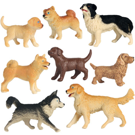 PVC-Hundefiguren – Lernspielzeug für Kinder, Tiermodell-Set zum Rollenspiel