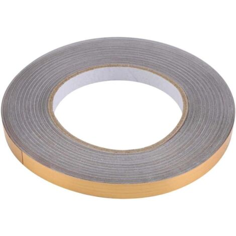 PVC Imperméable à l'eau Feuille Carreaux de Sol Moisissure Bande Adhésive Evier de Cuisine Joint Collant Crevasse Chambre Etage Suceur Plat Ligne Autocollant Coin Ligne Bande de Collage(Or，1cm50m)