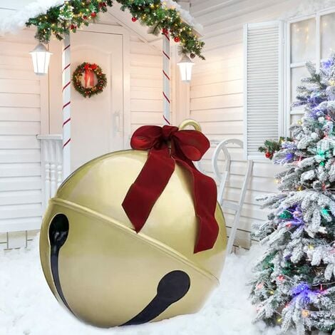 NICEONE PVC Inflatable Christmas Ball - Outdoor Inflatable Christmas Decoration（60cm）