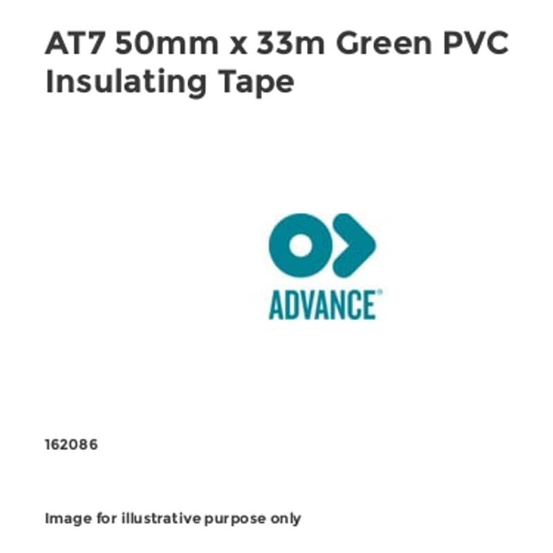 AT7 50mm x 33m Geen pvc Insulating Tape - Advance