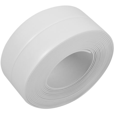 PVC-Klebeband für Fugen in Bad und Küche – Weiß, 38 mm x 3,2 m – Wasserdicht und schimmelresistent