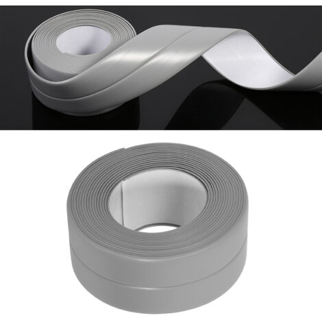 PVC-Klebeband für Küche und Bad, schimmelhemmend, Nr. 3 Grau, 38 mm x 3,2 m, zum Abdichten zwischen Wand und Spüle