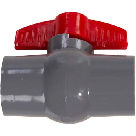 PVC-Kugelhahn für Wasserzuleitung mit Schiebemuffe für Schwimmbadtechnik (40 mm)