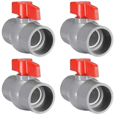 PVC-Kugelhahn, Kunststoff-Kugelhahn (50 mm) aesap thsinde 4 Stück