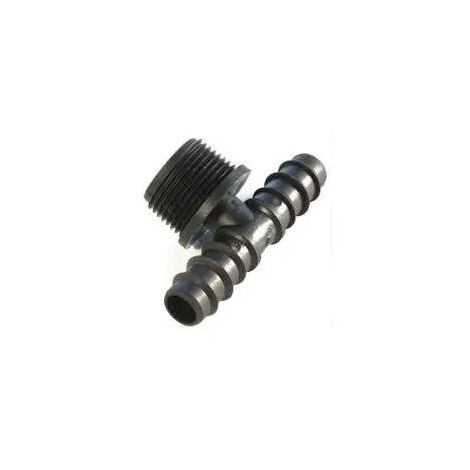 Pvc M20x27/16 te ranurada para el goteo