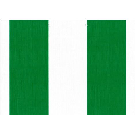 PVC Markisenfolie Blockstreifen grün-weiß 120cm Breite