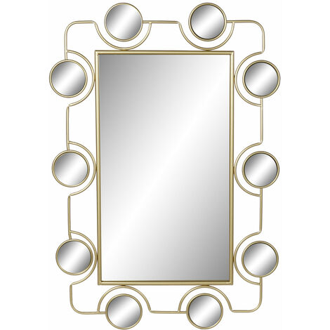 PVC -Metallspiegel 70x2x100 Gold Metall PVC Material Mehrfarbige Farbfamilienspiegel Details