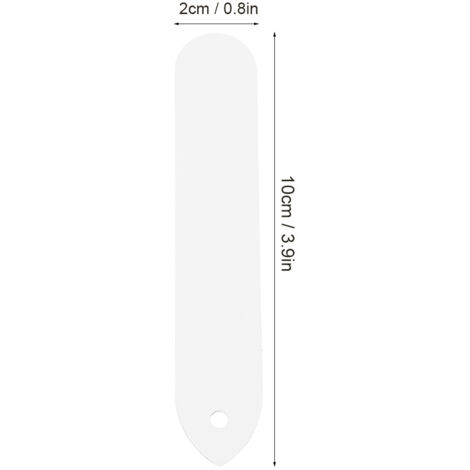 PVC-Pflanzenetiketten  100er-Set Gartenstecker  10 x 2 cm  Weiß