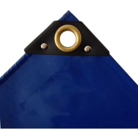 PVC Plane 650 g/m², Abdeckplane 3x5m (15m²), wasserdicht, blau
