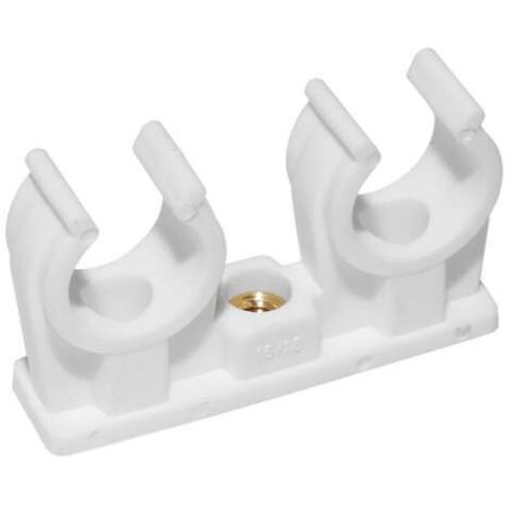 PVC Rohr-Clip doppelt 16-18mm 261120