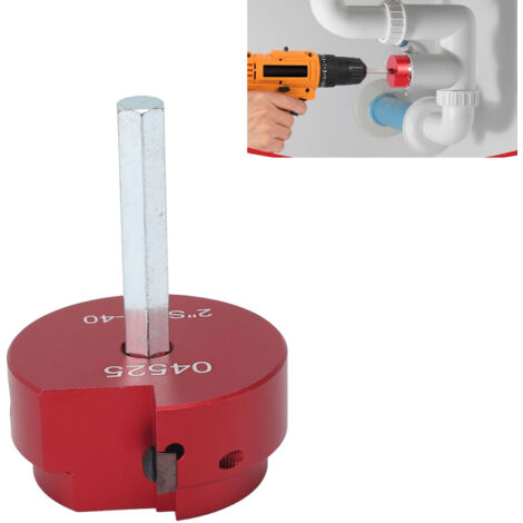 PVC-Rohrschneider-Set – Steckschlüssel aus Aluminiumlegierung – Steckschlüssel-Schutz für Wasser-, Abwasser- und Lüftungsleitungen – 2 Zoll