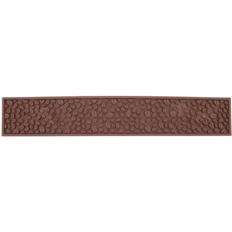 PVC-Silikon-Barmatte, rutschfest, hitzebeständig, braun, für die Küchentheke