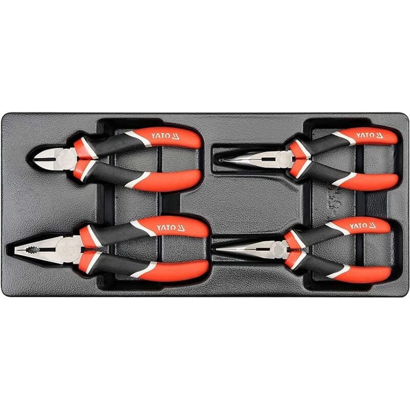 Image of Yato - pvc tray with 4 pliers