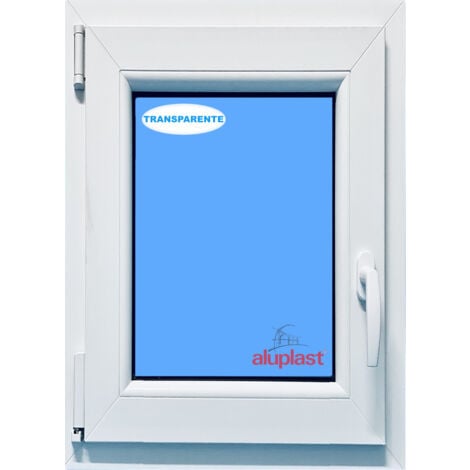 ECO-BLU PVC-U-Fenster 700x1000 Weiß Drehkipp links Transparentes Glas