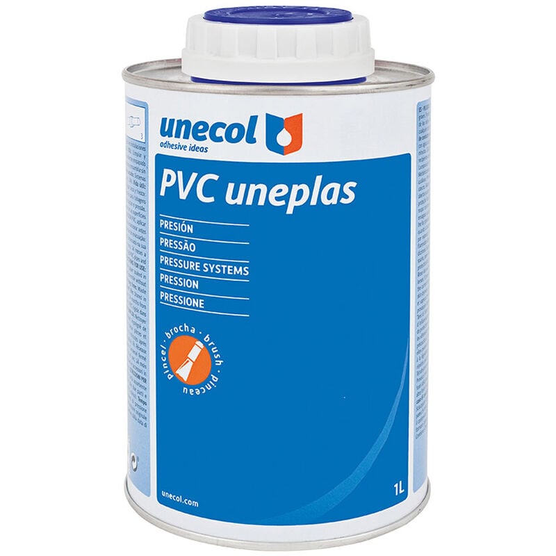 Pvc Uneplas, Bidon Métallique 1l Avec Brosse A2040 Unecol