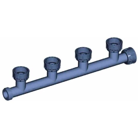 PVC Verteiler, Rohrverteiler, Verteiler 1 Zoll, 4 Abgänge