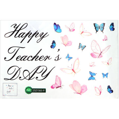 PVC Wall Decals DIY Innovative Color Butterflies Sticker Background Wall Decoration