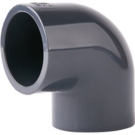 PVC-Winkelbogen-PVC-Fitting 90° 50 mm – Rohrzubehör, DN40 (2 Stück)