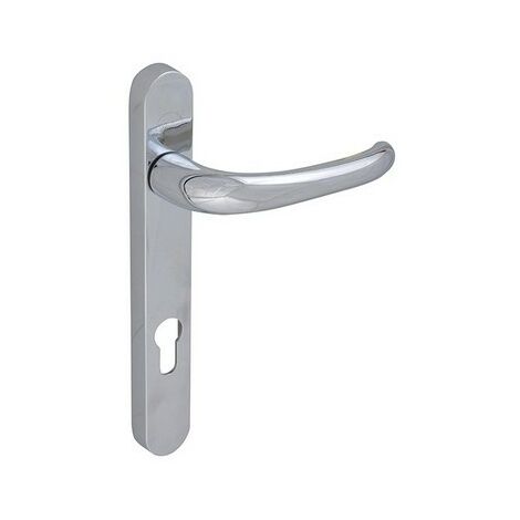 Yale Locks P Yh2ll Pc Shortback Plate Handle Upvc Chrome Finish 92mm 122mm