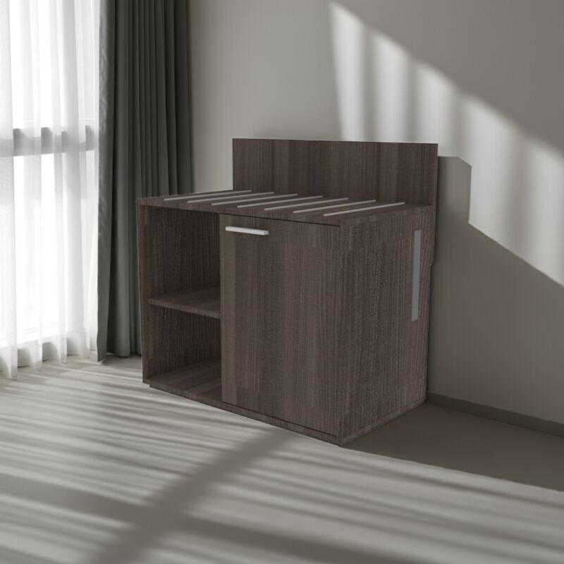 PVFRIGO - Porte-valise pour réfrigérateur et coffre-fort 90x60x68 (LxPxH) - Orme de jerez foncé