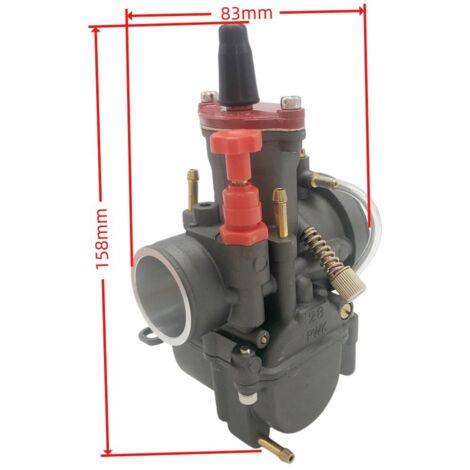 PWK 28-mm-Vergaser mit Leistungseinspritzung, geeignet für 2- und 4-Takt-Quads und Karts mit Allradantrieb von 75 bis 250 cm³. Modell: Glattlaufender PWK-Vergaser.