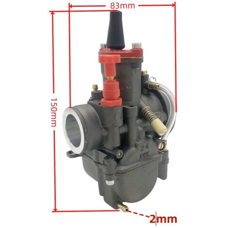 PWK24 Vergaser mit lackierter Oberfläche, geeignet für Kraftstoffzubehör für Geländefahrzeuge RTL250, CR80, CR125 404-042, Hochpräzisionsmischer.