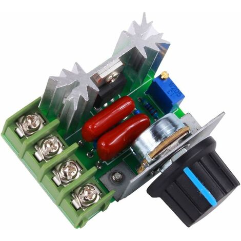 PWM Contrôleur Moteur AC Contrôle Vitesse 2000 W Tension Réglable Régulateur 50-220 V 25 A LED Variateurs