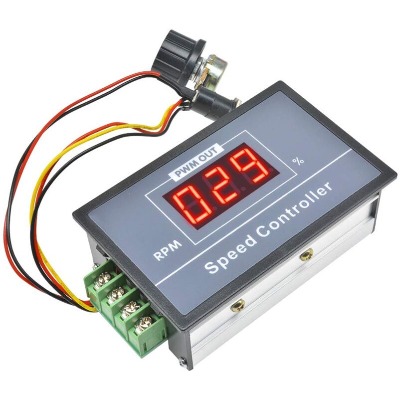 Memkey - Pwm Dc Motor Speed Controller (Pwm) Dc 6-60V 12V 24V 36V 48V 30A Adjustable Motor Speed Regulator
