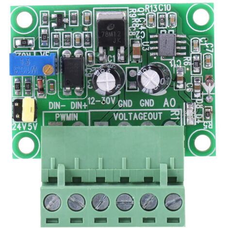 PWM-Spannungssignalwandler, 0,10V Analog-Board-Signalmodul für SPS-Schnittstellenumschaltung, einfach zu verdrahten und zu verwenden.