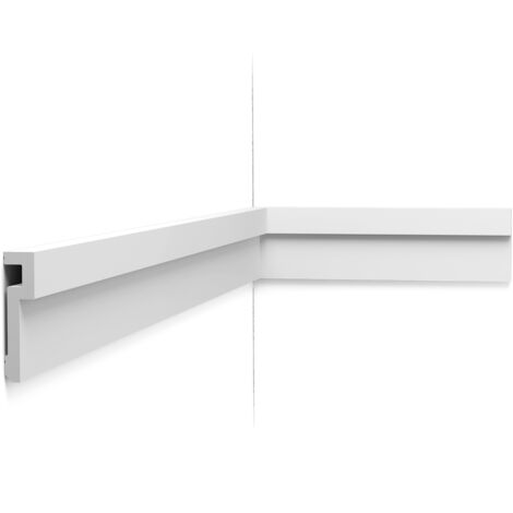 PX198 Cimaise murale Orac Decor - 2,0x8,3x200cm (h x p x L) - moulure décorative polymère A l'unité