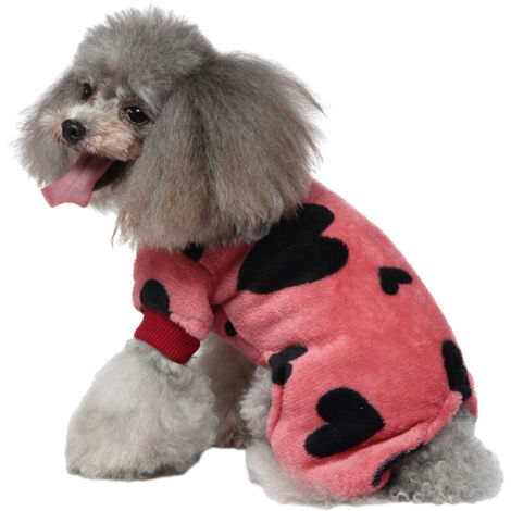 Pyjama polaire pour petit chien et chat, combinaison mignonne pour animal de compagnie, pull chaud, tailles S à XL