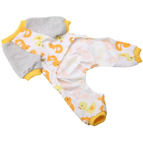 Pyjama pour Chien et Chat en Coton, Costume Confortable Maison pour Petit Animal (XS)