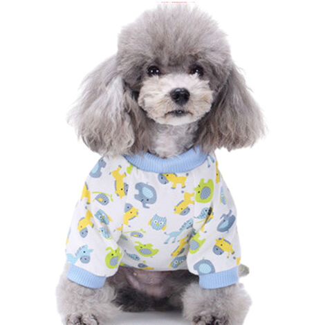Pyjama pour petit chien, combinaison douce pour chiot et chat, vêtements confortables pour animaux de compagnie ()