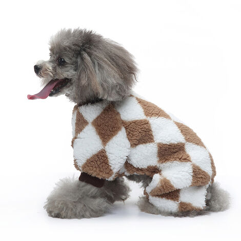 Pyjama une pièce pour animaux de compagnie hiver chaud pull pour animaux de compagnie chien quatre pieds une pièce s