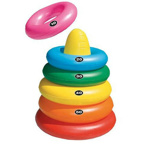 Pyramide d'anneaux jeux d'eau. - SWIMLINE - Multicolor