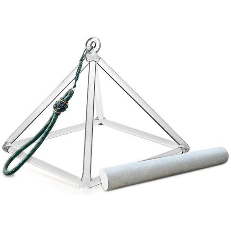 Pyramide de méditation en cristal, trépied géométrique de 20 cm, pour le yoga et la méditation