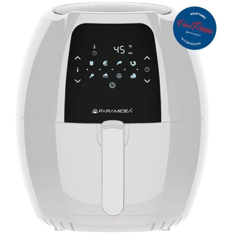 Pyramidea AF812W Friggitrice ad aria calda Singolo 8 L 1800 W Bianco