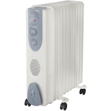 Pyramidea Tl011 Stufetta Elettrica Interno Grigio 2500W Riscaldatore Ambiente Elettrico a Olio
