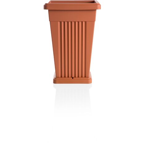 Pyramidenförmiger terracotta-Vaso 40x40x59