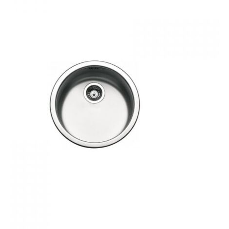Pyramis 100034729 vasca lavello tondo 45 cm inox satinato lavabo cucina ad incasso rotondo