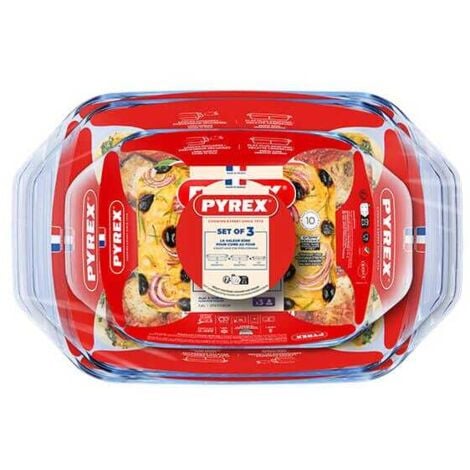 Pyrex 3 Piece Roaster Set
