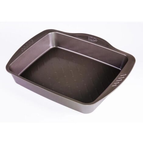 Pyrex Asimetria plat à four marron et noir 35x27 cm