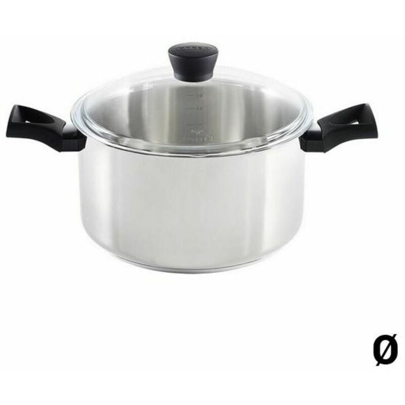 

Cacerola con Tapa de Cristal Expert Touch Acero Inoxidable 18/10 24 cm - Pyrex