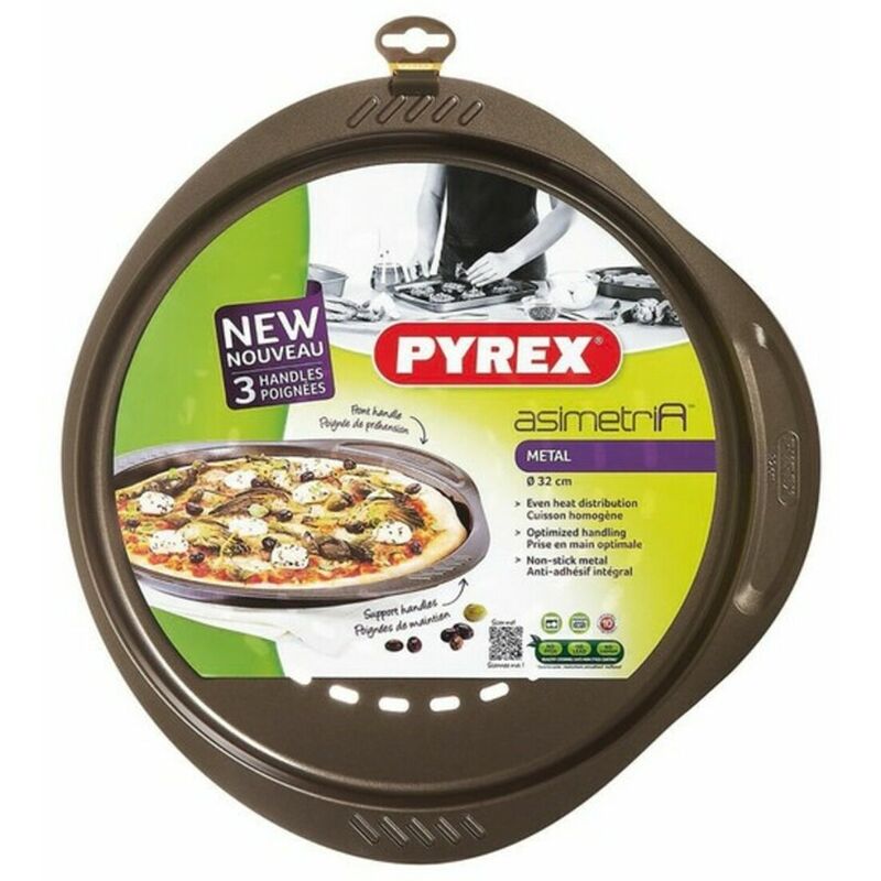 

Molde Para Pizza Asimetria Acero Galvanizado (32 Cm) - Pyrex