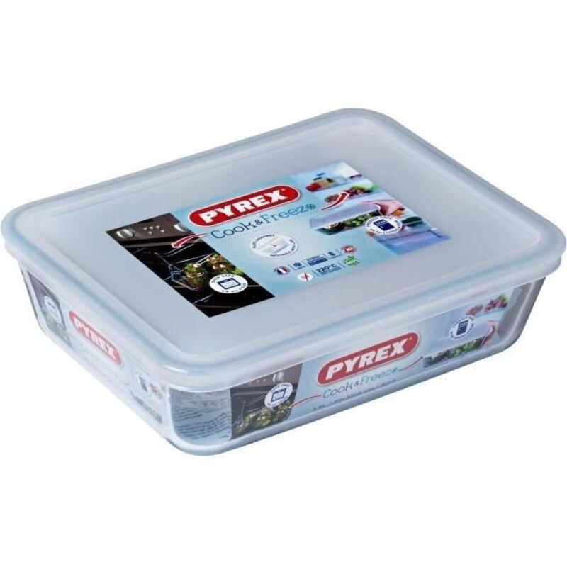 Boîte De Conservation Verre Rectangulaire 22x17 Cm Cook & Freeze Pyrex Le Plat De Conservation - vue 2