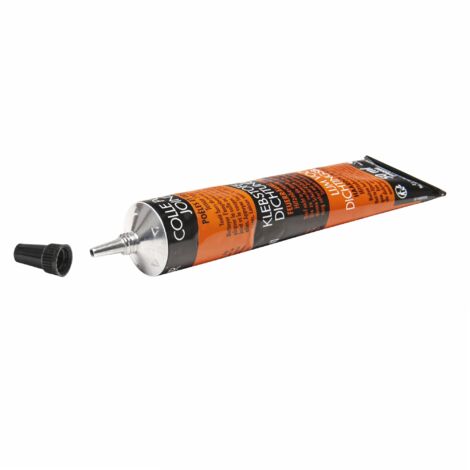 Pyrofeu – Colle réfractaire pour joints – Tube de 50 ml – Résiste jusqu'à 1 100°C – Pour surfaces non poreuses – Pâte à base de silice