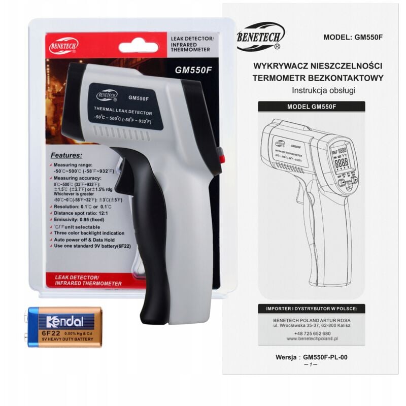 Pyromètre, Thermomètre Laser Sans Contact -50 +500°c