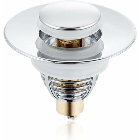pz Tappo per lavello, Piletta di scarico a scomparsa, Filtro universale anti-blocco per lavello in acciaio inox, per foro di scarico del lavello da 32-38 mm, Lavandino da bagno per cucina FOREHILL