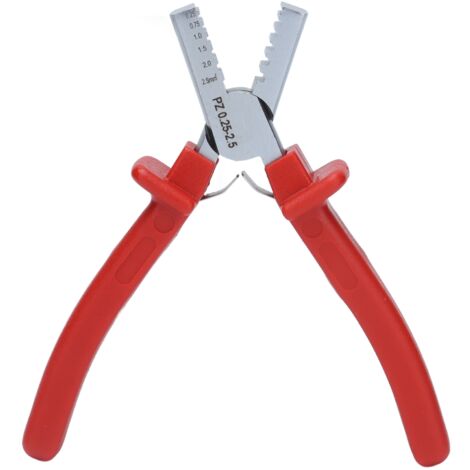 PZ0.25‑2.5 Pinza per crimpare terminali ad ago Strumento portatile per tubi per esterni domestici