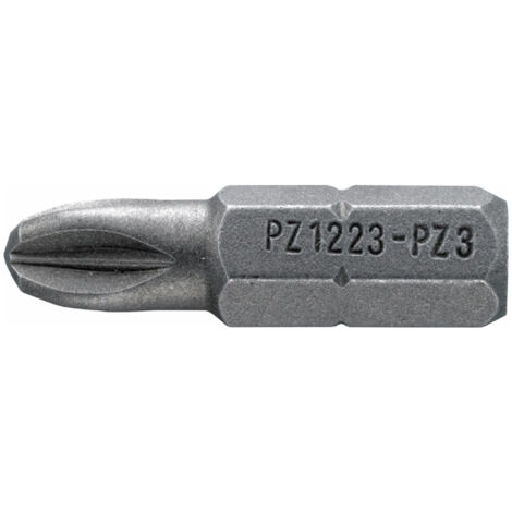 PZ1221-1223 Stahlwille-Embouts tournevis Nr. PZ1223, 3 PZ , Hexagonal C 6,3 mm